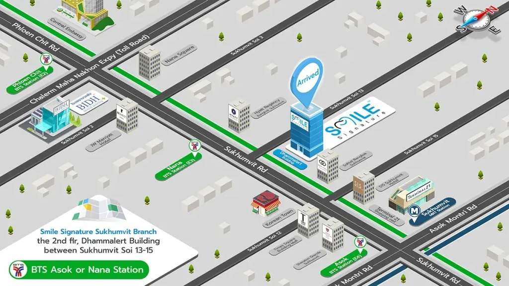 Map Smile Signature at Sukhumvit